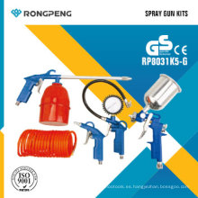 Rongpeng R8031k5-G 5PCS Kits de herramientas de aire Kits de pistola de pulverización
